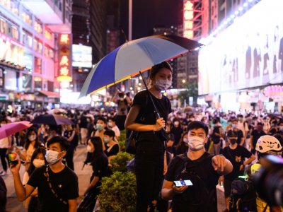 Des manifestants dans les rues de Hong Kong le 6 septembre 2019 - Philip FONG [AFP]