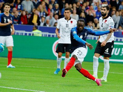 L'attaquant Jonathan Ikoné buteur lors du match de qualification à l'Euro 2020 face à l'Albanie, au Stade de France, le 7 septembre 2019 - GEOFFROY VAN DER HASSELT [AFP]
