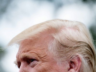 Le président américain Donald Trump s'exprime depuis les jardins de la Maison Blanche - NICHOLAS KAMM [AFP]