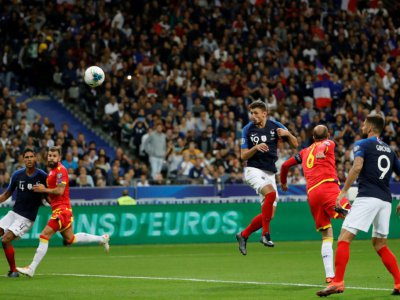 Le défenseur de la France Clément Lenglet buteur lors de la victoire 3-0 sur l'Andorre au Stade de France le 10 septembre 2019 - Thomas SAMSON [AFP]