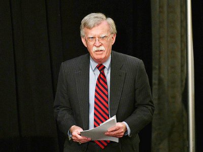 Le conseiller américain à la sécurité nationale John Bolton, le 25 septembre 2018 à New York lors d'un sommet sur le nucléaire iranien - MANDEL NGAN [AFP/Archives]