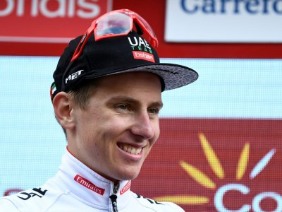 Le Slovène Tadej Pogacar vainqueur de la 20e étape du Tour d'Espagne le 14 septembre 2019 - OSCAR DEL POZO [AFP]