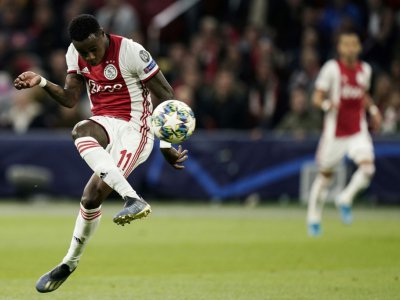 L'attaquant de l'Ajax Amsterdam Quincy Promes buteur lors de la victoire à domicile sur Lille 3-0 en 1re journée de Ligue des champions le 17 septembre 2019 - KENZO TRIBOUILLARD [AFP]