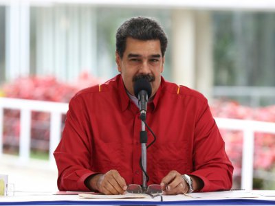 Le président vénézuélien Nicolas Maduro, le 5 septembre 2019 à Caracas - HO [AFP/Archives]