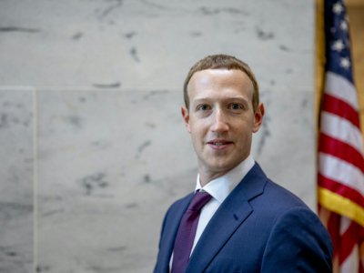 Le fondateur de Facebook Mark Zuckerberg le 19 septembre 2019 à Washington, après une rencontre avec le sénateur John Cornyn - Samuel Corum [GETTY IMAGES NORTH AMERICA/AFP]