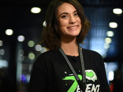 La YouTubeuse et joueuse française Maghla, lors du Z Event de Montpellier, le 20 septembre 2019 - SYLVAIN THOMAS [AFP]