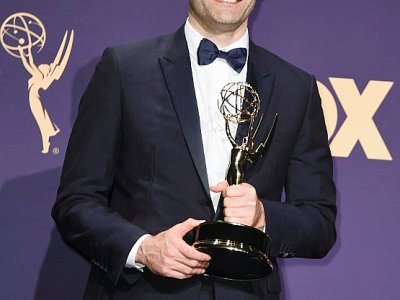 L'acteur américain Bill Hader, qui a remporté le prix du meilleur acteur dans une comédie - Robyn Beck [AFP]