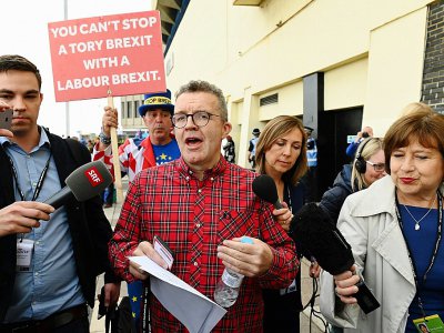 Le numéro deux du Parti travailliste britannique Tom Watson, le 22 septembre 2019 à Brighton - DANIEL LEAL-OLIVAS [AFP]