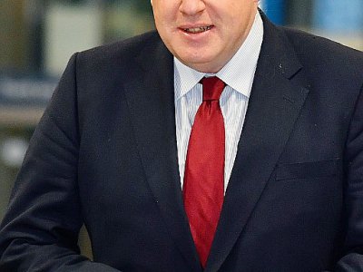 Le Premier ministre britannique Boris Johnson arrive à Manchester (Royaume-Uni) avant la clôture du congrès du parti conservateur, le 1er octobre 2019 - Ben STANSALL [AFP]