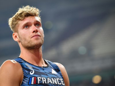 Le décathlonien français Kevin Mayer contraint à l'abandon sur blessure lors des Mondiaux d'athlétisme, le 3 octobre 2019 à Doha - ANDREJ ISAKOVIC [AFP]