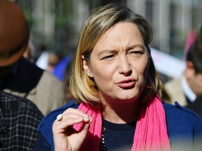 Ludovine de la Rochère, présidente de la Manif pour tous lors d'une manifestation, le 16 octobre 2016 à Paris - Eric FEFERBERG [AFP/Archives]
