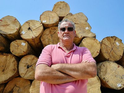 Rubens Zilio, l'un des propriétaires de la scierie Serra Mansa, à Itaituba dans la forêt amazonienne, le 12 septembre 2019 - NELSON ALMEIDA [AFP]