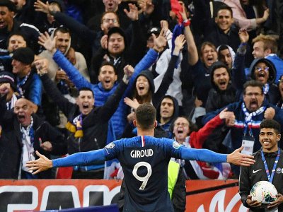 Olivier Giroud, à nouveau buteur pour la France, face à la Turquie, le 14 octobre 2019 au Stade de France - Alain JOCARD [AFP]