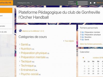 Présentation de la plateforme numérique lancée par le club de handball de Gonfreville-l'Orcher - Le club de handball de Gonfreville-l'Orcher