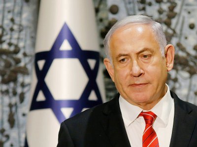 Le Premier ministre israélien Benjamin Netanyahu, lors d'une conférence de presse à Jérusalem le 25 septembre  2019 - Menahem KAHANA [AFP]