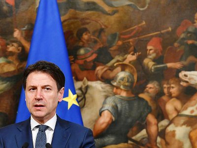Le Premier ministre italien Giuseppe Conte, le 9 octobre 2019 à Rome - Tiziana FABI [AFP/Archives]