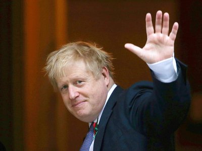 Le Premier ministre britannique Boris Johnson devant le 10 Downing Street, le 28 octobre 2019 à Londres - ISABEL INFANTES [AFP]