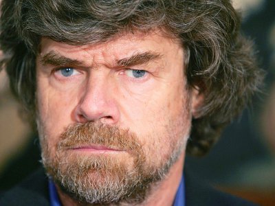 L'apiniste italien Reinhold Messner le 28 novembre 2005 lors de la présentation de son livre à Madrid. - Pierre-Philippe MARCOU [AFP/Archives]