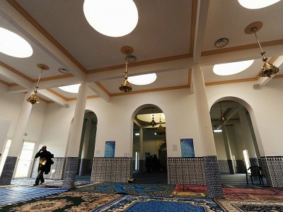 Photo de l'intérieur de la mosquée de Bayonne prise en mars 2015 - Iroz Gaizka [AFP/Archives]