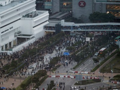 Manifestation à Hong Kong, le 2 novembre 2019 - TENGKU Bahar [AFP]
