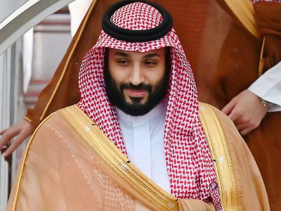 Le prince héritier saoudien Mohammed ben Salmane à son arrivée au Japon, le 27 juin 2019 pour participer au sommet du G20 à Osaka - CHARLY TRIBALLEAU [AFP/Archives]