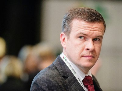 Le futur patron de l'AMA, le Polonais Witold Banka, lors de la conférence internationale antidopage de l'AMA, le 6 novembre 2019 à Katowice - Irek DOROZANSKI [AFP]