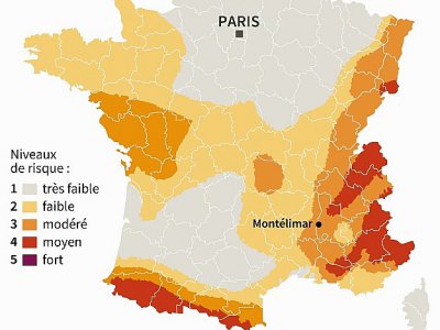 Zones sismiques en France - Paz PIZARRO [AFP]