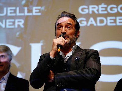 Jean Dujardin, acteur principal du nouveau film de Roman Polanski, "J'accuse", le 4 novembre 2019 à Paris - Thomas SAMSON [AFP/Archives]