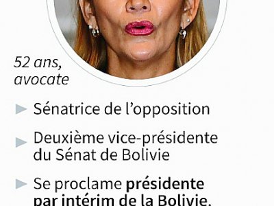 La sénatrice bolivienne Jeanine Añez - Nicolas RAMALLO [AFP]