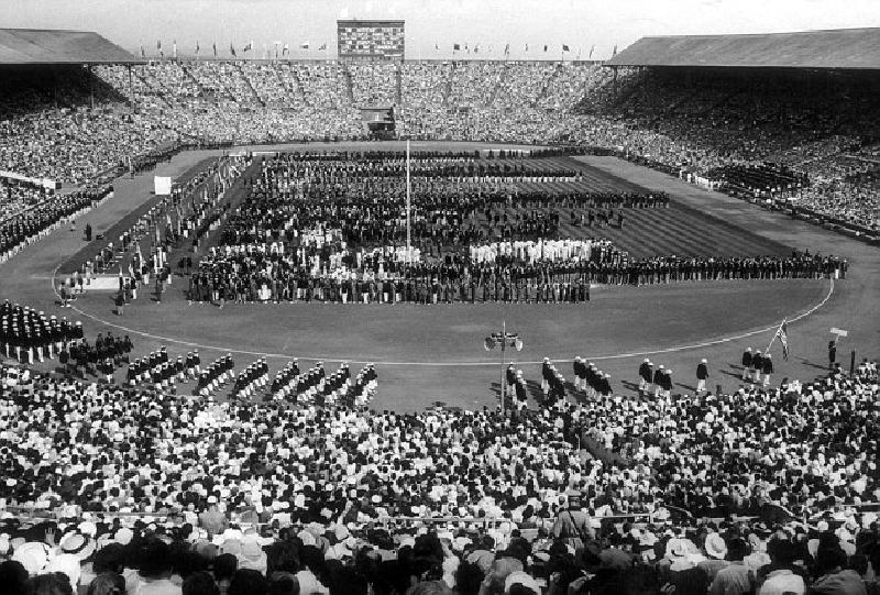 Le stade de Wembley lors des jeux de 1948
