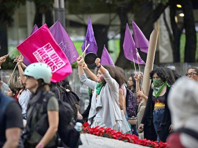 Manifestation contre les violences faites aux femmes, le 25 novembre 2019 à Mexico - PEDRO PARDO [AFP]