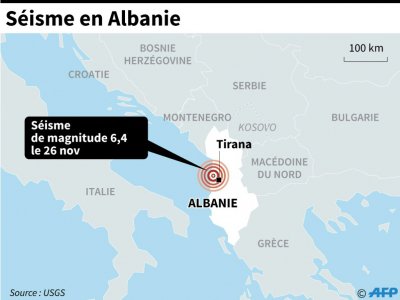 Séisme en Albanie - [AFP]