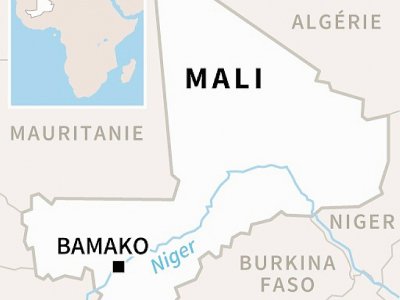 Carte du Mali, où des militaires français ont été tués dans l'accident de deux hélicoptères - AFP [AFP]