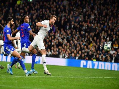 Harry Kane clôt la marque dans la victoire de Tottenham sur l'Olympiakos en Ligue des champions à Londres, le 26 novembre 2019 - Ben STANSALL [AFP]
