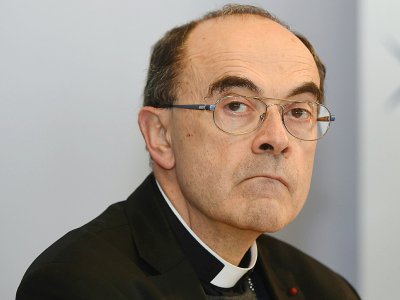 L'archevêque de Lyon, Philippe Barbarin, à Lourdes, le 15 mars 2016 - ERIC CABANIS [AFP/Archives]