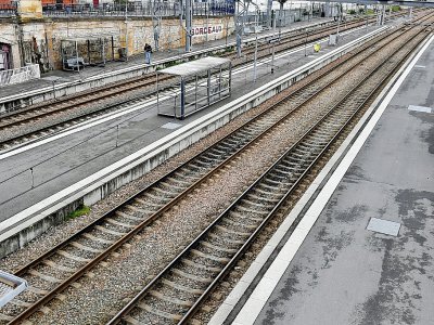 Jeudi noir prévu sur les rails, photo prise à la gare Saint-Jean de Bordeaux, le 3 avril 2018 - GEORGES GOBET [AFP/Archives]