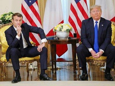 Rencontre entre les présidents français Emmanuel Macron et américain Donald Trump, le 3 décembre 2019 à Londres avant le sommet de l'Otan - ludovic MARIN [POOL/AFP]