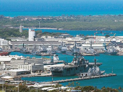 La base navale de Pearl Harbor, à Hawaï, le 29 juin 2012 - Kent Nishimura [AFP/Archives]