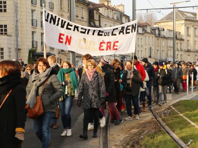 L'Université de Caen, elle aussi, était en grève. - Léa Quinio