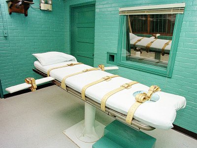 La chambre de la mort du pénitencier de Huntsville (Texas), en 2000 - PAUL BUCK [AFP/Archives]
