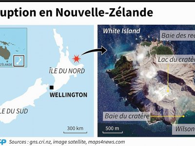 Eruption en Nouvelle-Zélande - [AFP]