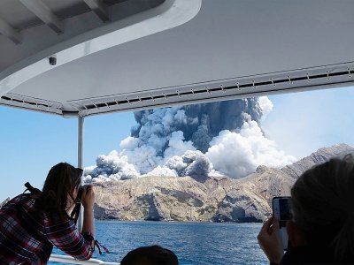 Eruption du volcan de White Island, le 9 décembre 2019 en Nouvelle-Zélande - Handout, Handout [Michael Schade/AFP]