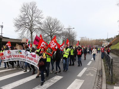 Manifestation contre la réforme des retraites à Saint-Lô (Manche) - Thierry Valoi