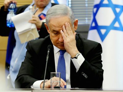 Le Premier ministre israélien Benjamin Netanyahu lors d'une séance à la Knesset, le 20 novembre 2019 à Jérusalem - GALI TIBBON [AFP]