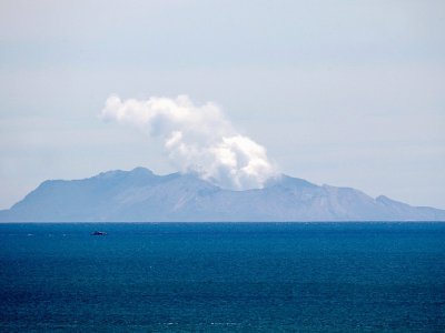 Le volcan de White Island  (Nouvelle-Zélande) après l'éruption, le 11 décembre 2019 - Marty MELVILLE [AFP]