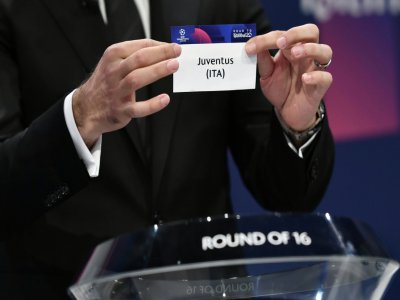 Tirage au sort des 8e de finale de la C1 au siège de l'UEFA à Nyon, le 16 décembre 2019 - Fabrice COFFRINI [AFP]