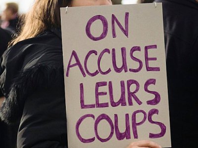 Manifestation à Marseille, le 23 novembre 2019, contre les féminicides et les violences faites aux femmes - CLEMENT MAHOUDEAU [AFP/Archives]