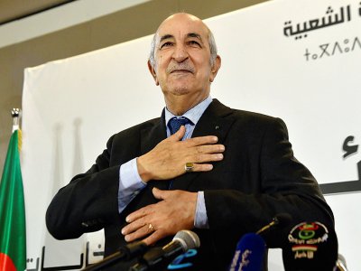 Le président algérien nouvellement élu Abdelmadjid Tebboune, à Alger, le 13 décembre 2019 - RYAD KRAMDI [AFP/Archives]