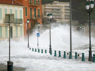 Tempête à Villefranche-sur-Mer, le 20 décembre 2019 - VALERY HACHE [AFP]
