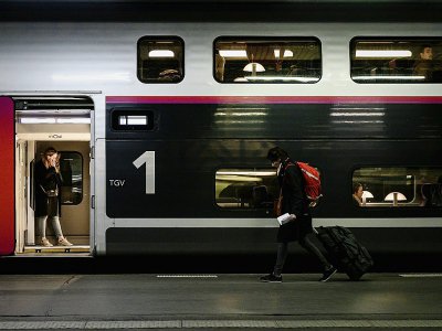 Des voyageurs à la gare de Lyon à Paris, le 20 décembre 2019 - Philippe LOPEZ [AFP]
